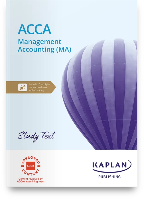 Kaplan Publishing のACCA公式認定テキスト「Management Accounting (MA) Study Text」の表紙